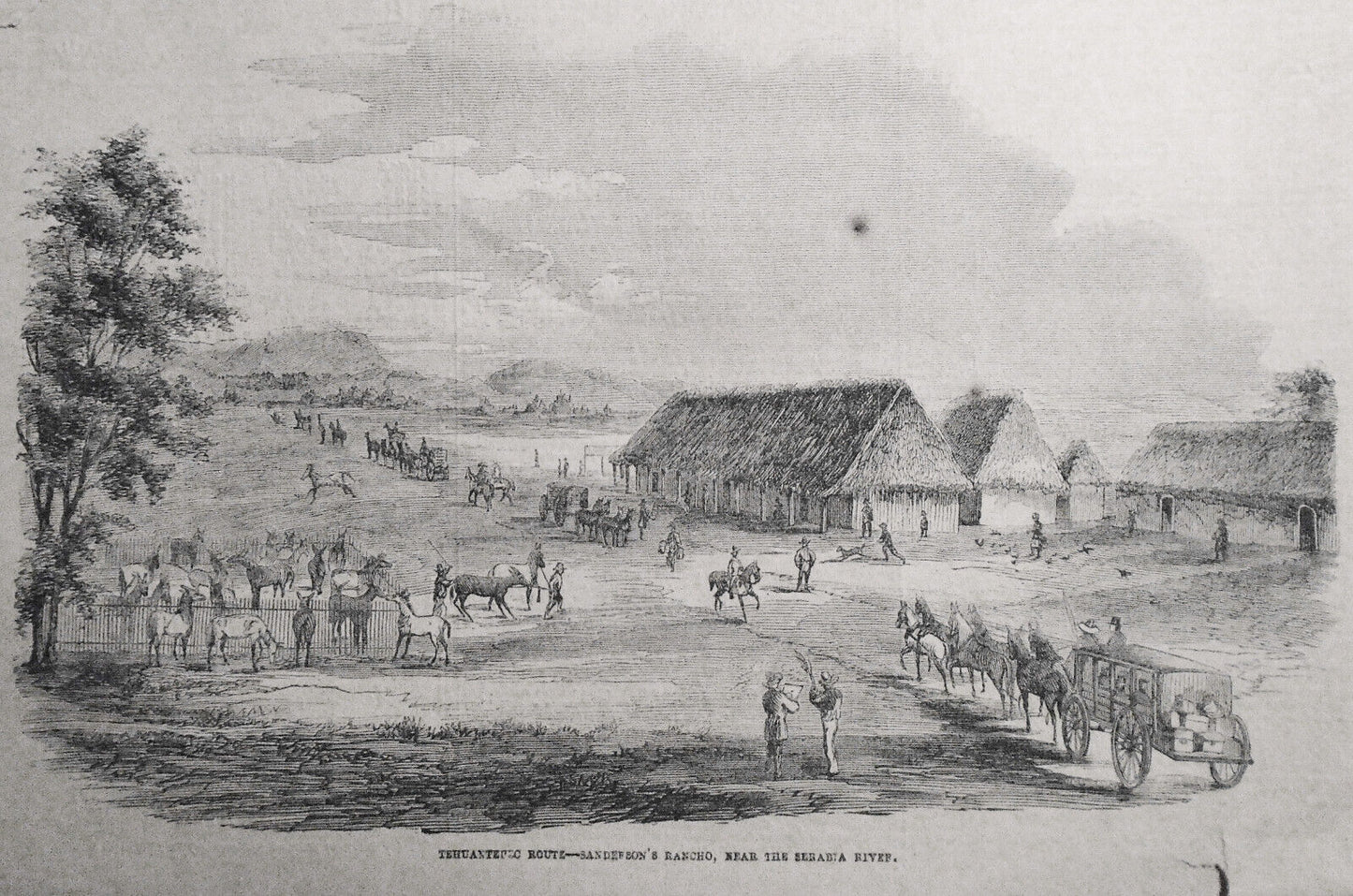 The Tehuantepec Route - Frank Leslie's, May 28, 1859 -- 2 prints & story