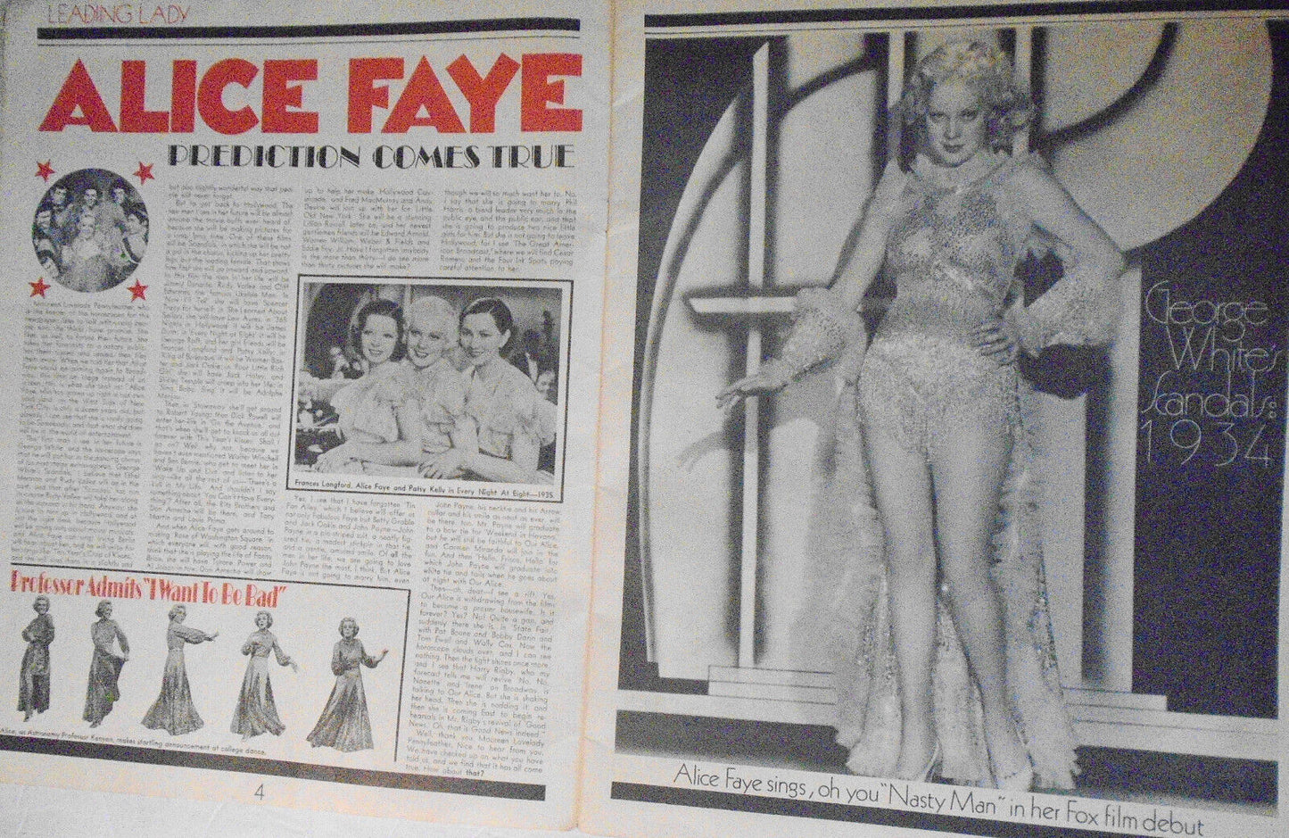 SIGNED Alice Faye & Stubby Kaye, et al   Good News souvenir Program, 1974