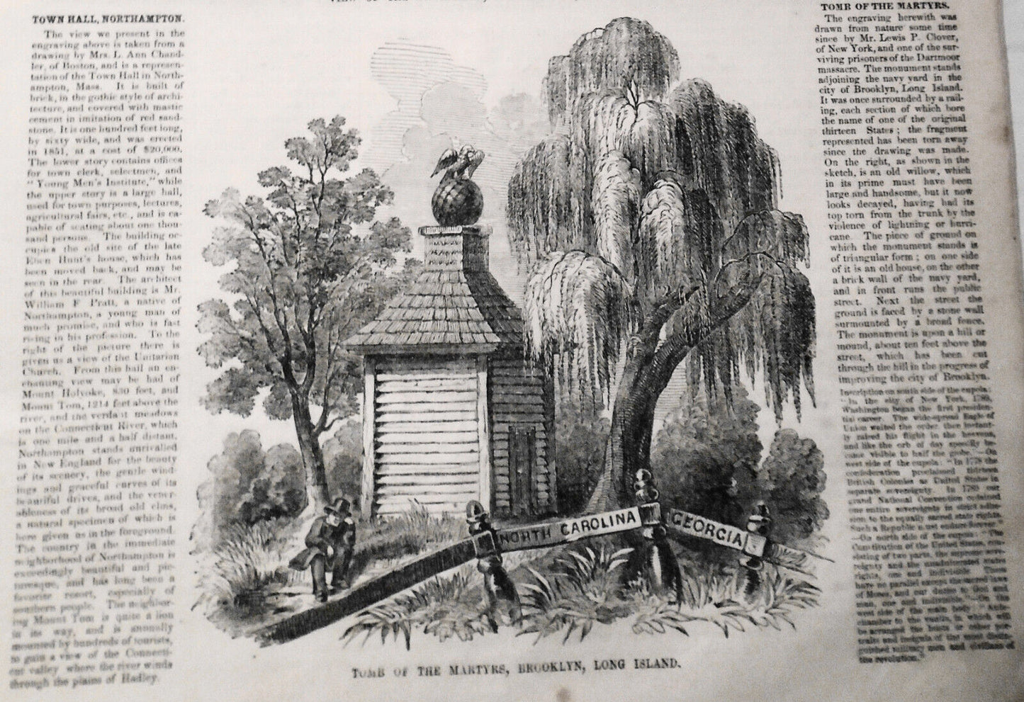Gleason's Pictorial, May 20, 1854 - Salmon Fishing; Savannah Steamer; Oldtown ME