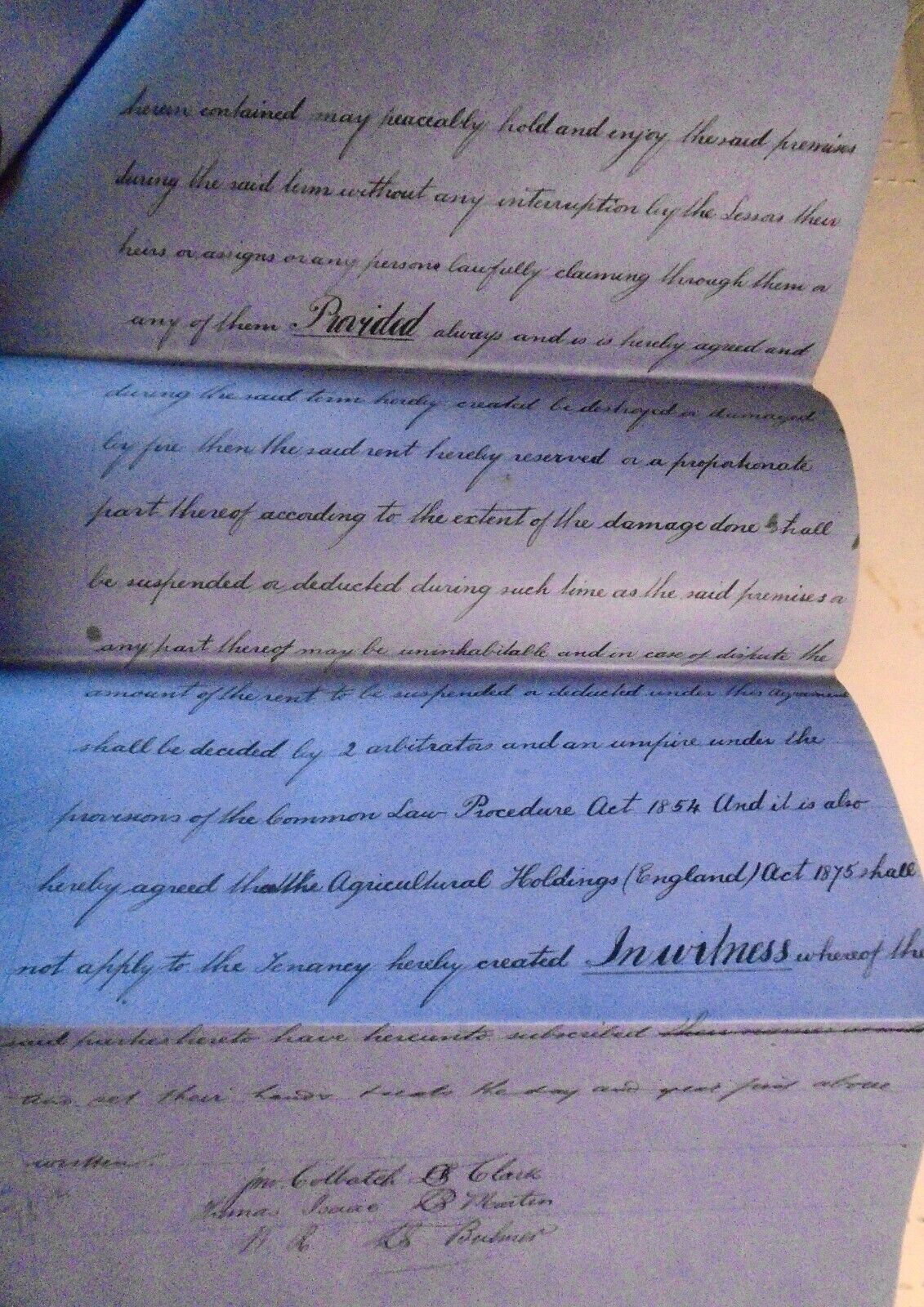1882 Lease indenture. Hereford, England