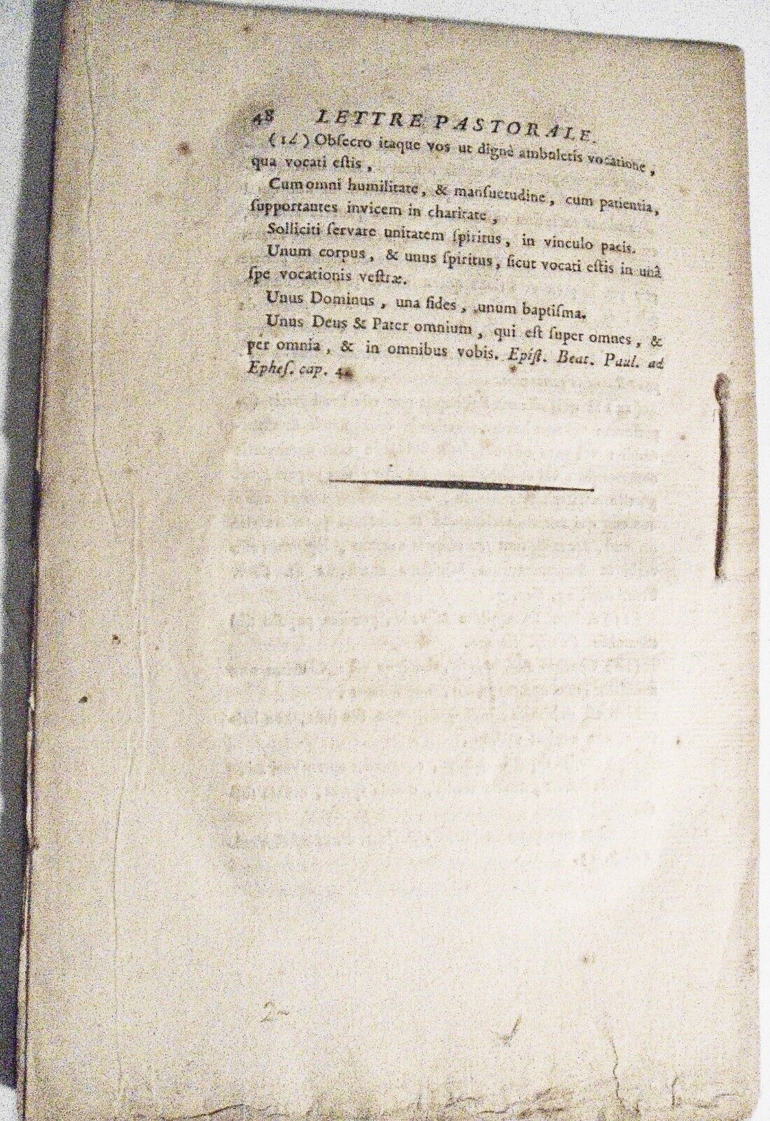 1791 Lettre pastorale de monsieur l'évêque métropolitain de Paris J-B J Gobel