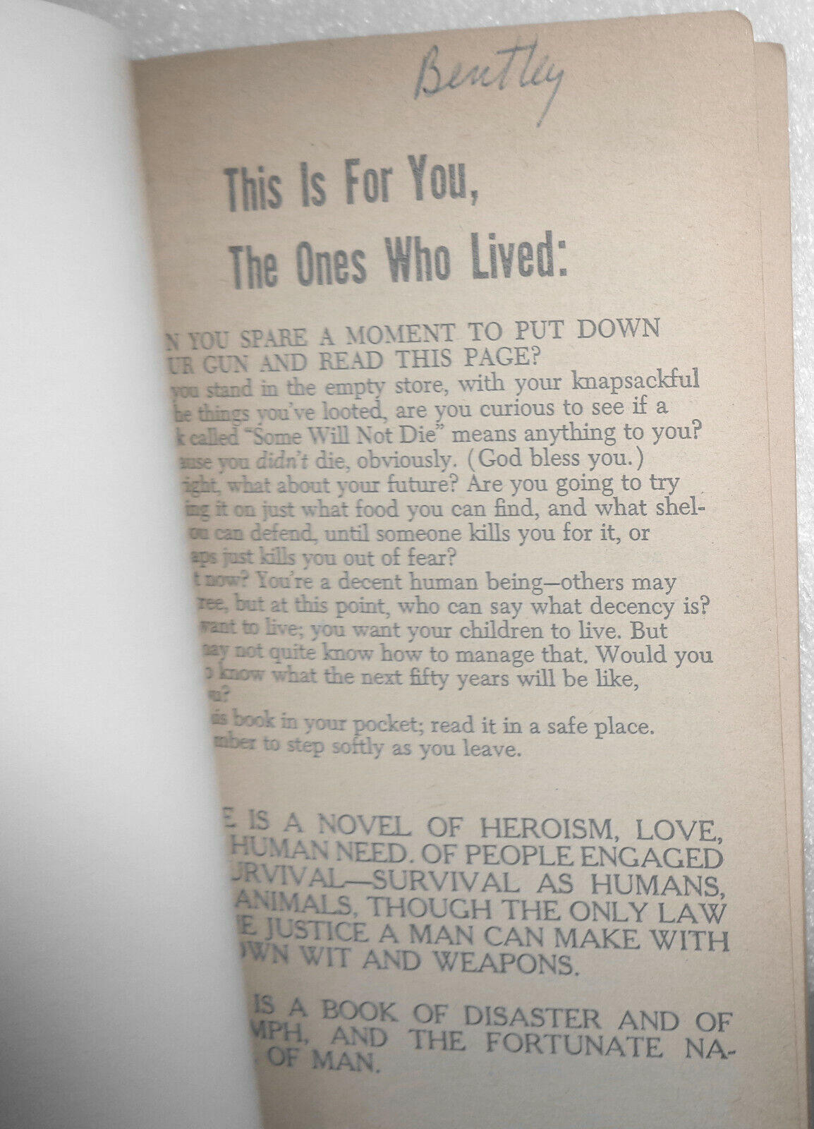 Some Will Not Die, by Algis Budrys. 1961 Regency Books, RB 110 Paperback 1st ed.