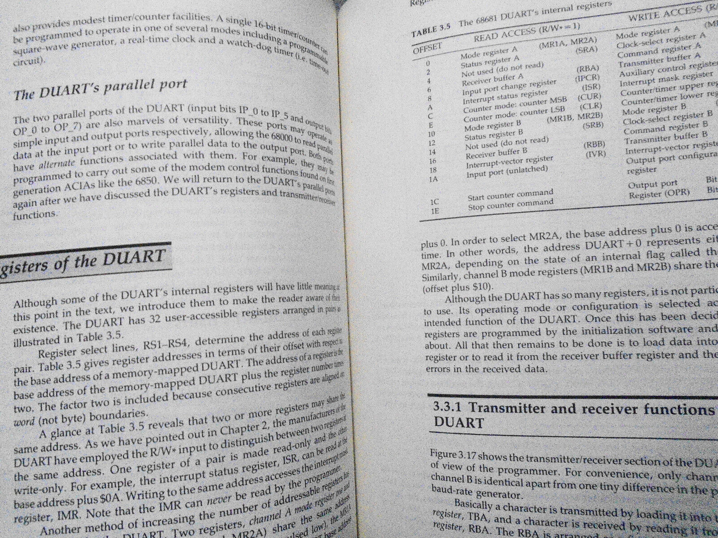Microprocessor interfacing and the 68000: peripherals and systems 1989 Hardcover