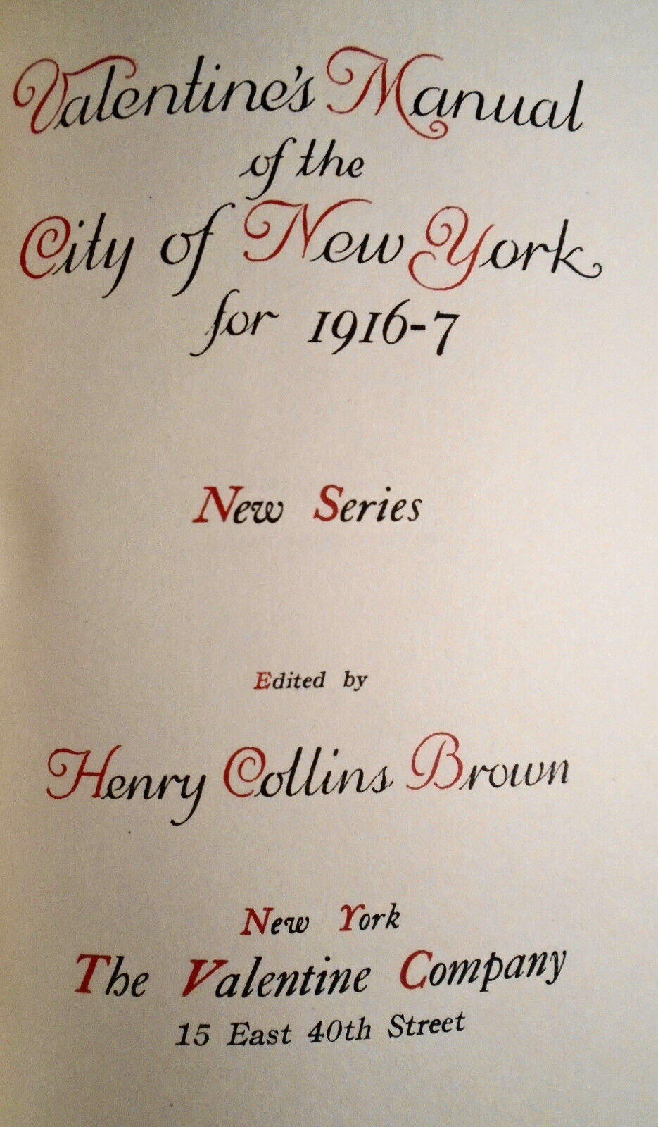 Valentine's manual of old New York, 1916/17 - 1928 - Leather Deluxe, 12 Volumes.