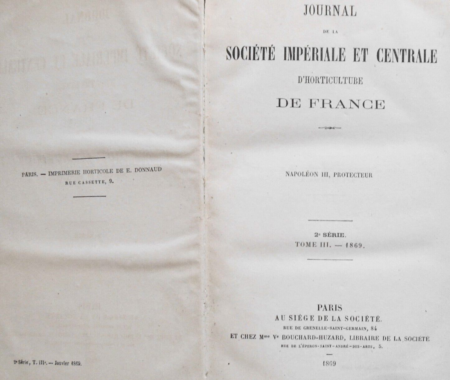 1869 Journal de la Societe imperiale et centrale d horticulture de France