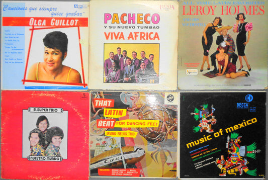 6 Latin LPs : Pacheco, Olga Guillot, Leroy Holmes, Super Trio, Irving Fields...