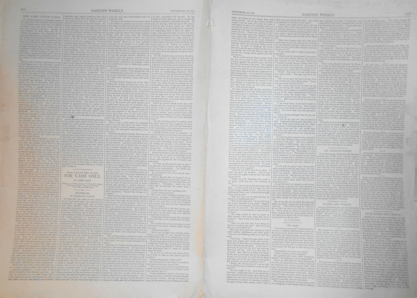 The Exportation Of Cattle From New York To England. Harper's Weekly, 1881.