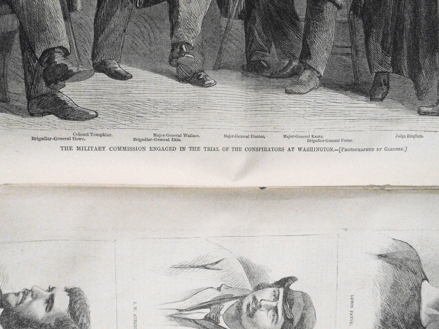 Original Harper's Weekly July 1, 1865 Complete issue - Trial of Conspirators etc