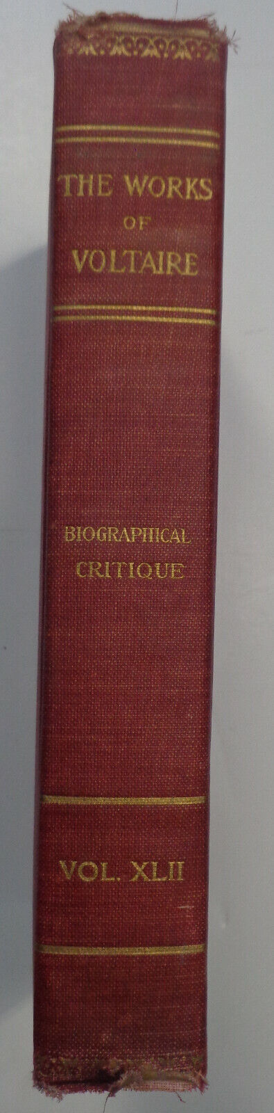 A Biographical Critique of Voltaire by John Morley - 1901 Limited edition
