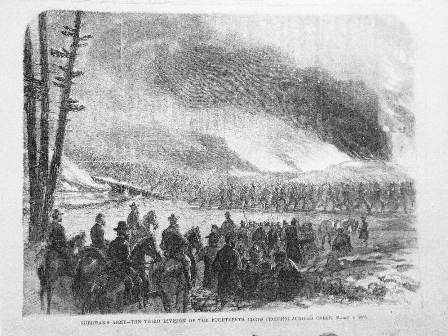 Sherman's Army - Third Division...  Harper's Weekly, April 29, 1865 - Original