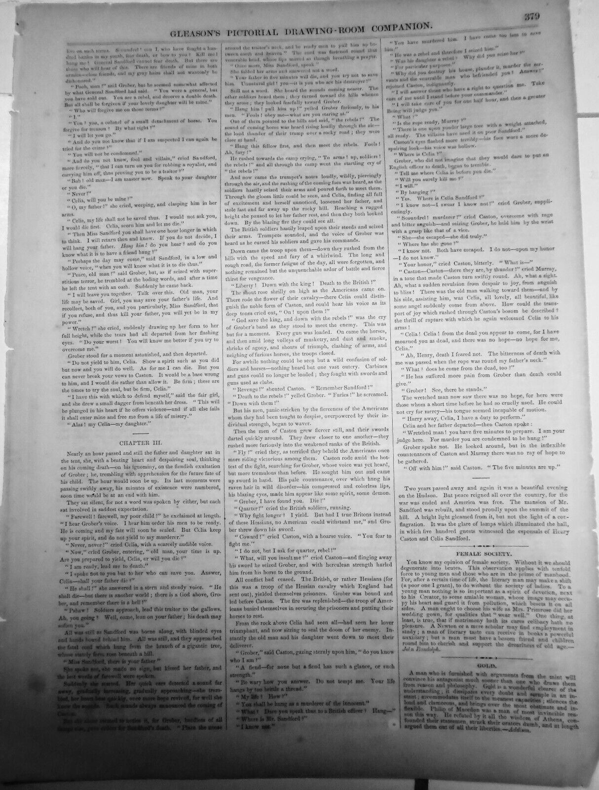 A Masquerade Scene At Cologne, Prussia - Gleason's Pictorial 1850s