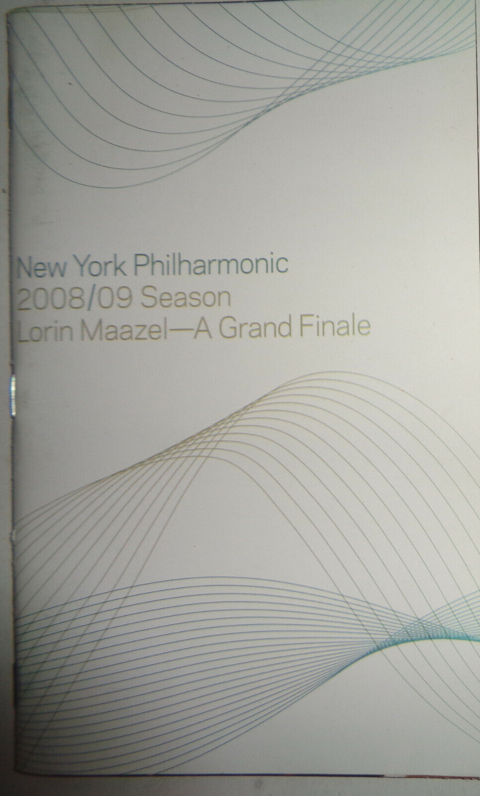 LORIN MAAZEL: A GRAND FINALE - SIR JAMES GALWAY - NY PHILHARMONIC PLAYBILL 2008