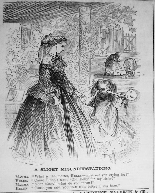 A Slight Misunderstanding, original cartoon in Harper's Weekly October 21, 1865