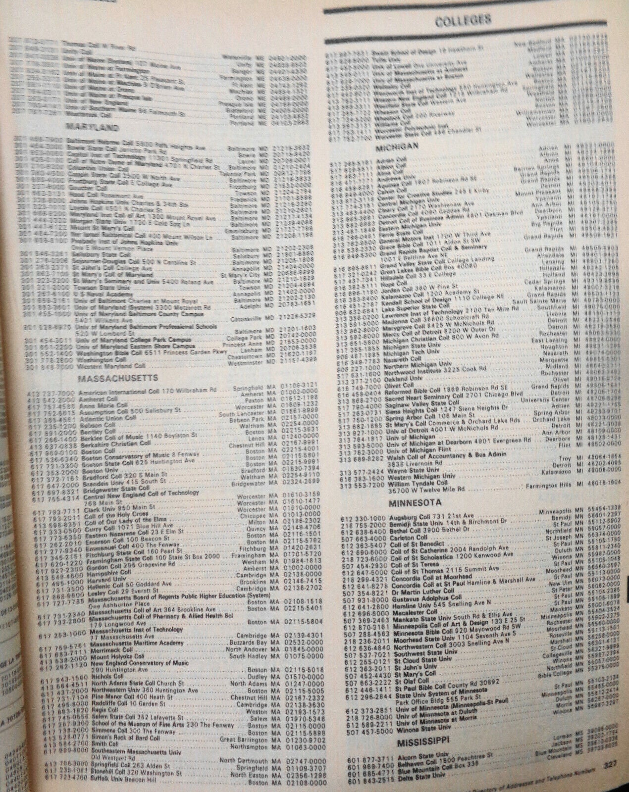 The National directory of addresses and telephone numbers 1986 Edition