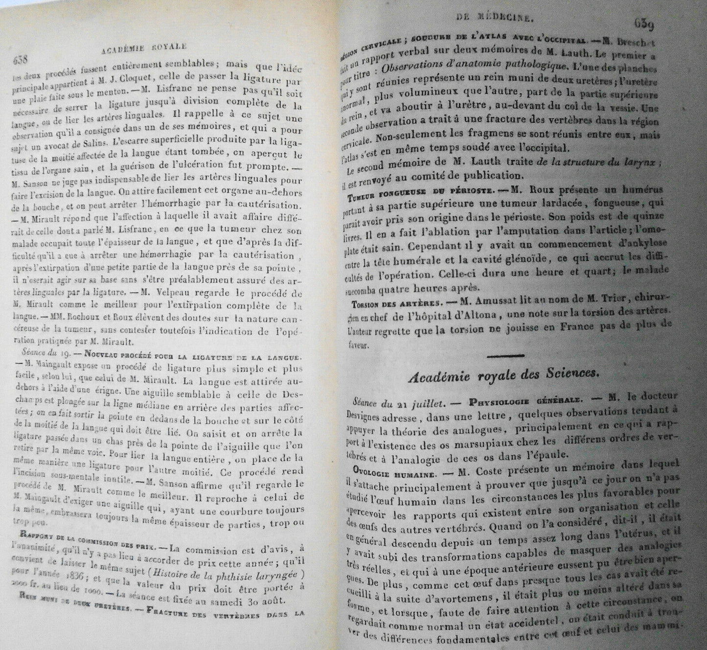 1834 Archives Generales De Medecine, Journal Complementaire Des Sciences Medical