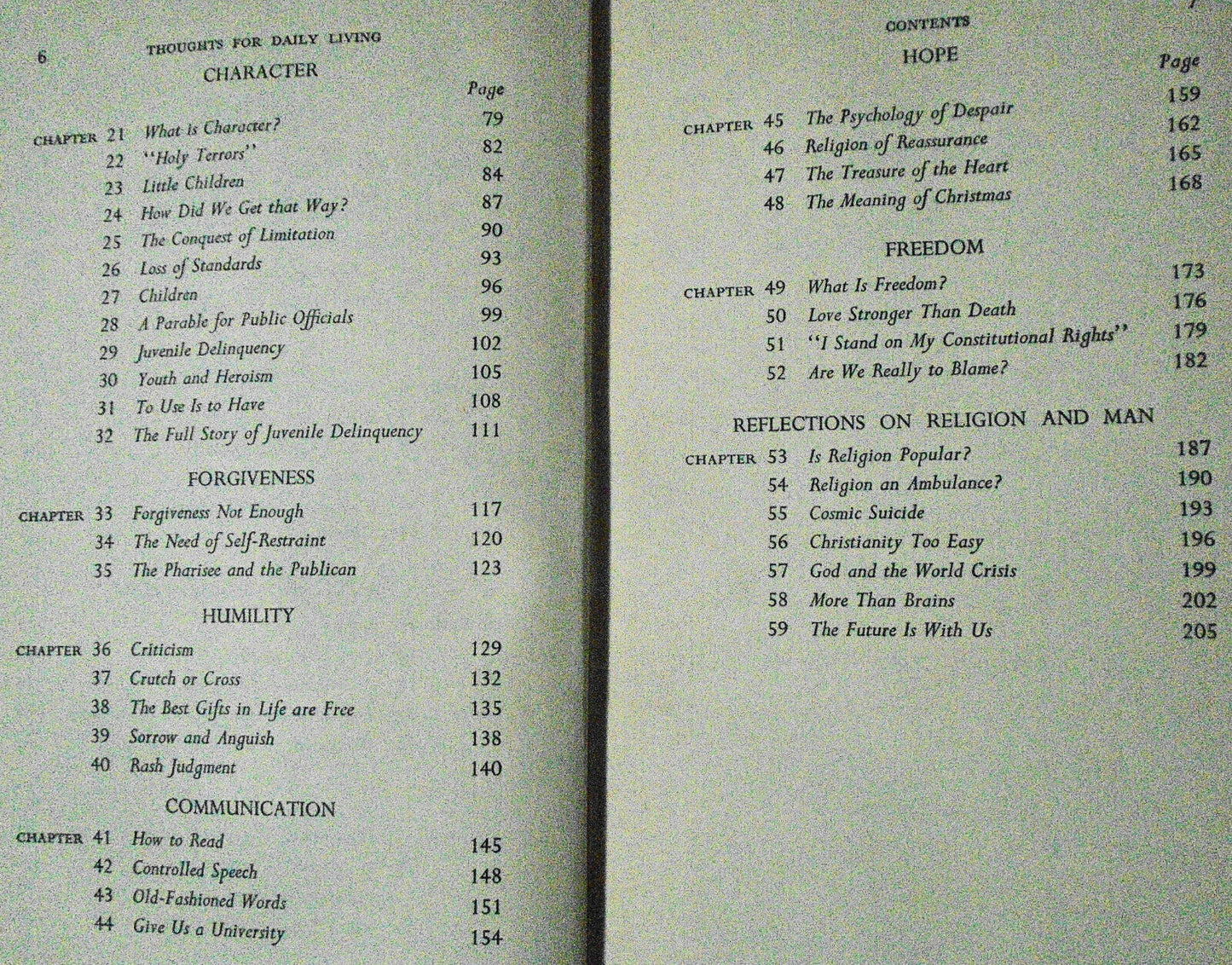 Thoughts for Daily Living, by Fulton J Sheen. 1956. Hardcover.