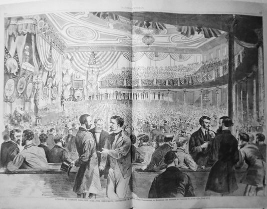 Interior Of Tammany Hall, New York -- the Democratic Convention In Session, 1868