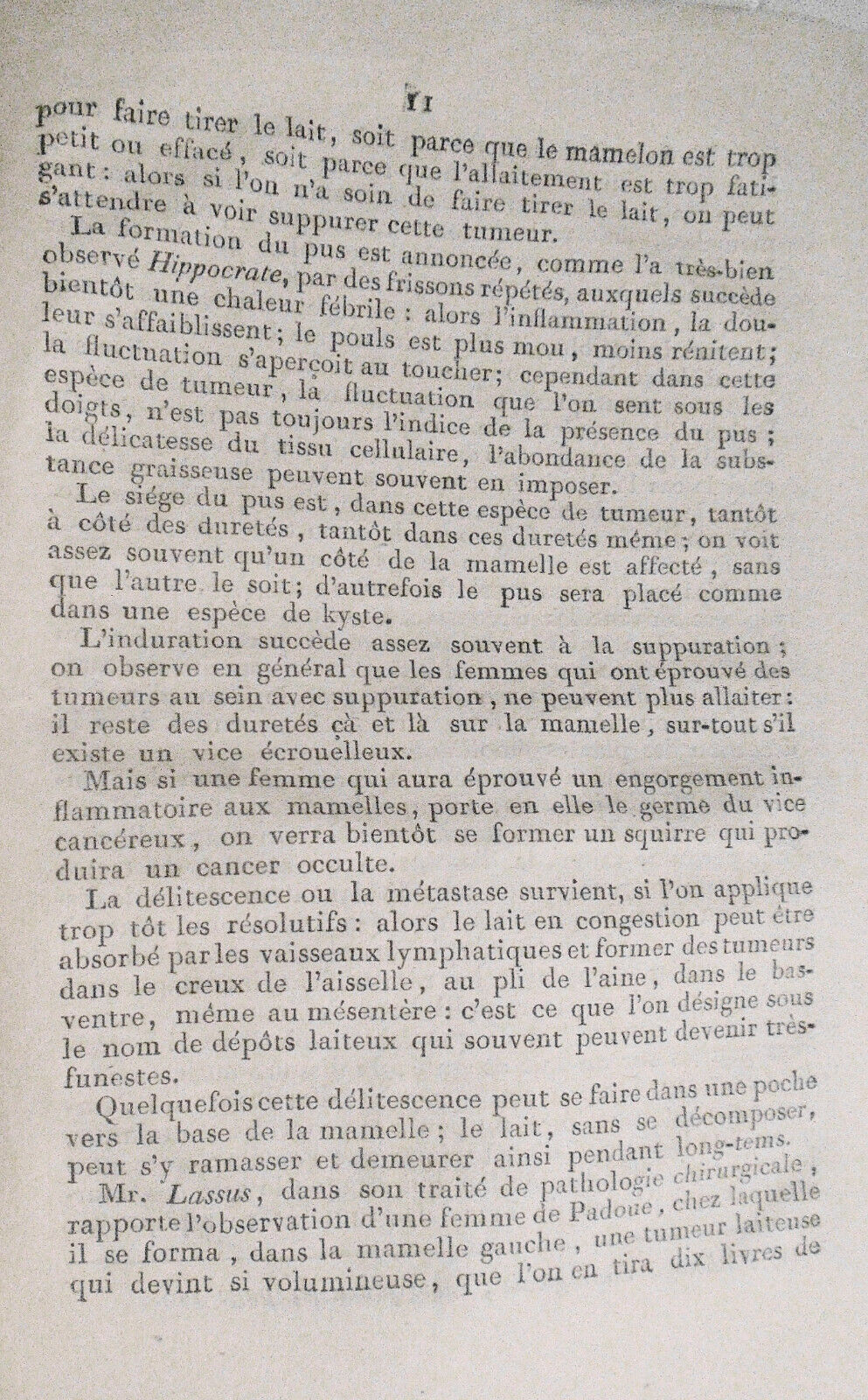 1807 Dissertation médico-chirurgicale sur l'engorgement inflammatoire mamelles