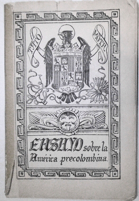 1898 - Ensayo Sobre La America Precolombina, por D. Narciso Sentenach y Cabanas