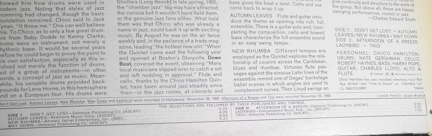 Chico The Master & The Chico Hamilton Special (promo copy) - 2 LPs Lot