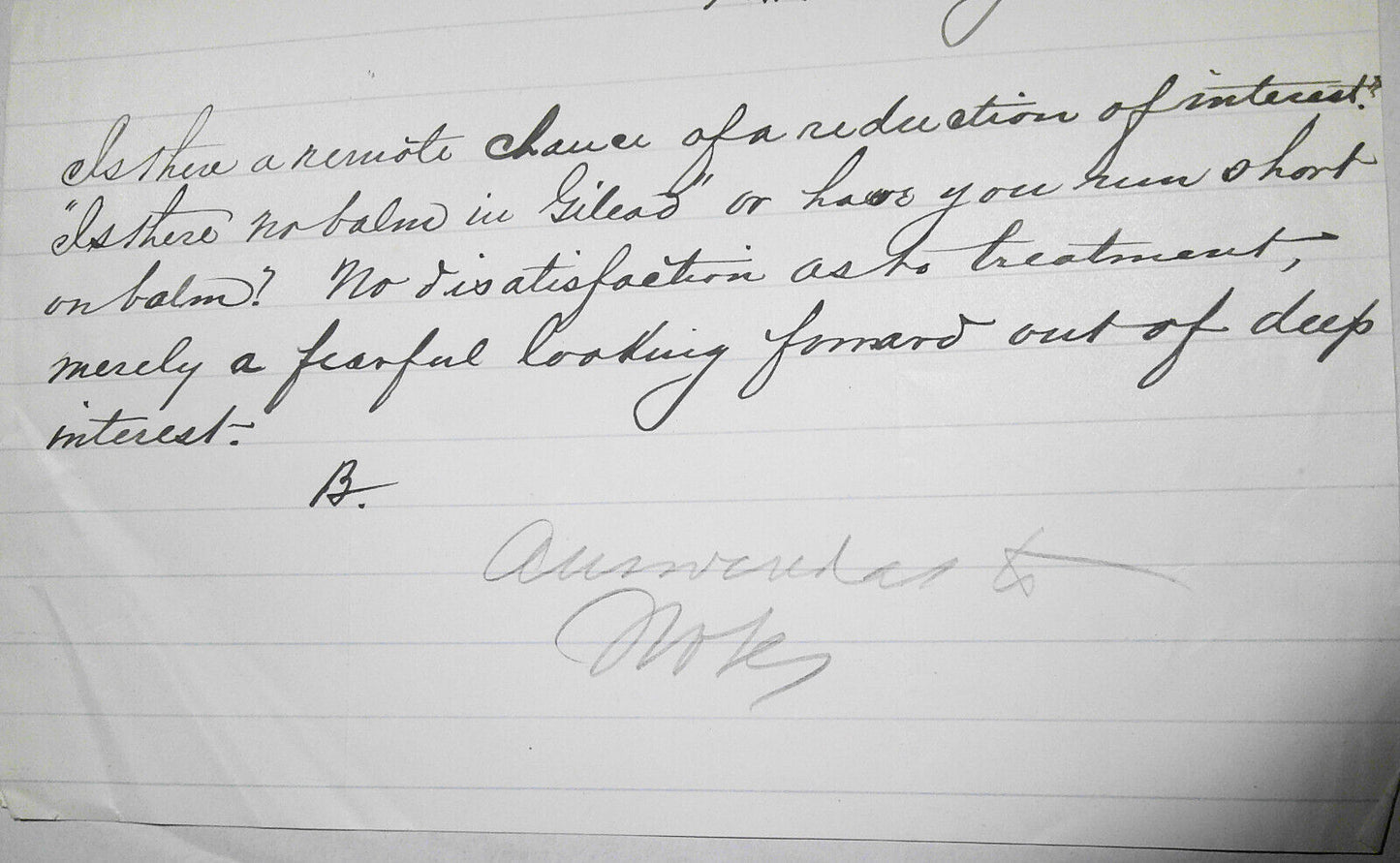 1885 White Sulphur Springs, MT handwritten letter