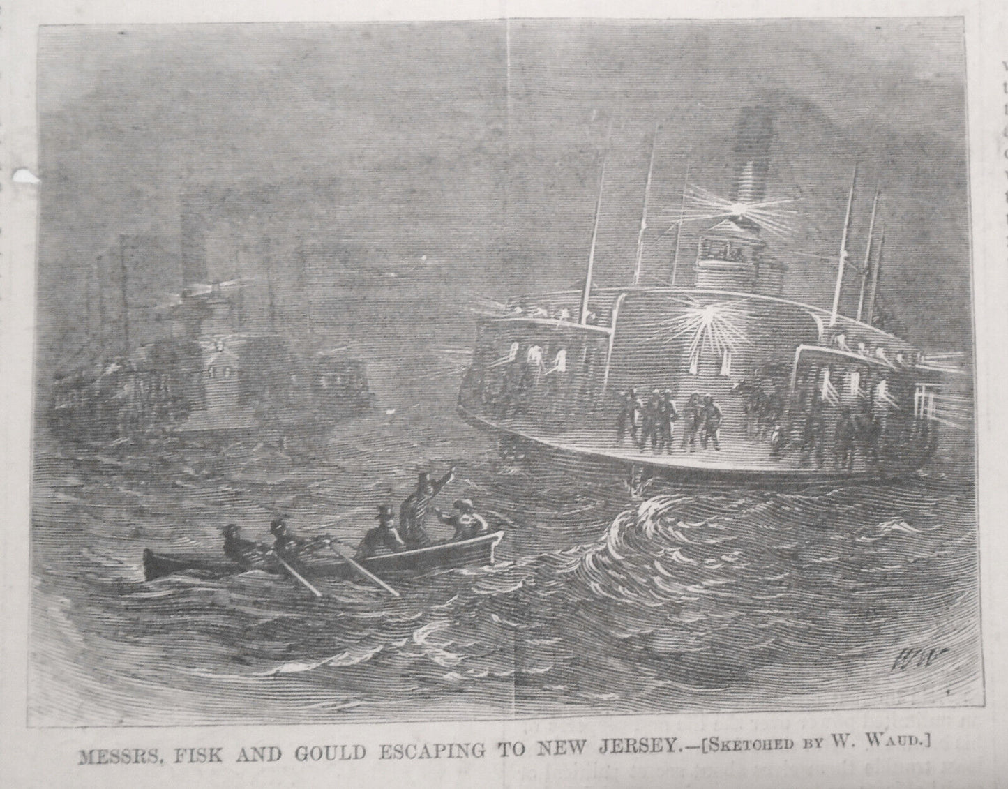 The Great Railroad War - Harper's Weekly April 11, 1868. Story & 5 Prints