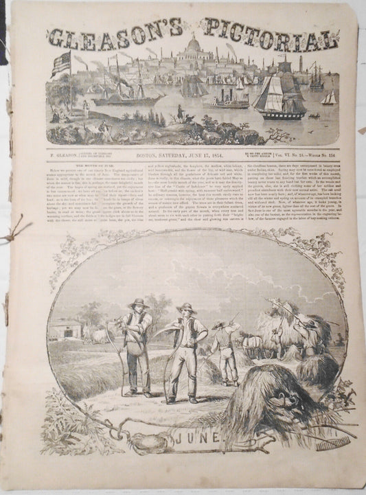 Gleason's Pictorial, June 17, 1854 - Marblehead, MA; Cologne; Great Chartreuse