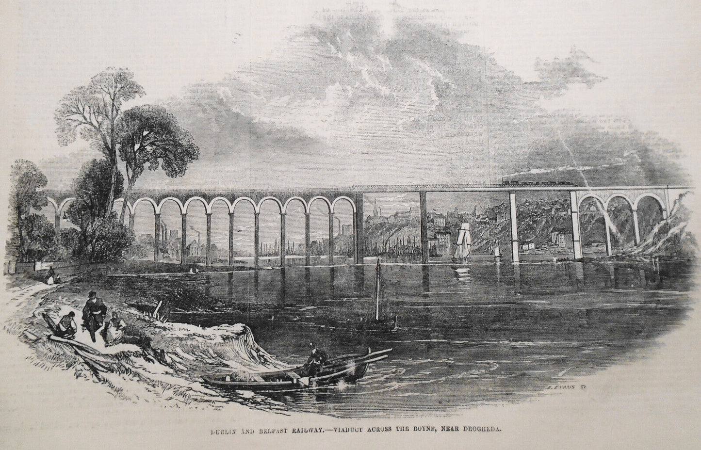 Opening of the Dublin and Wicklow Railway - 2 prints and story, 1855