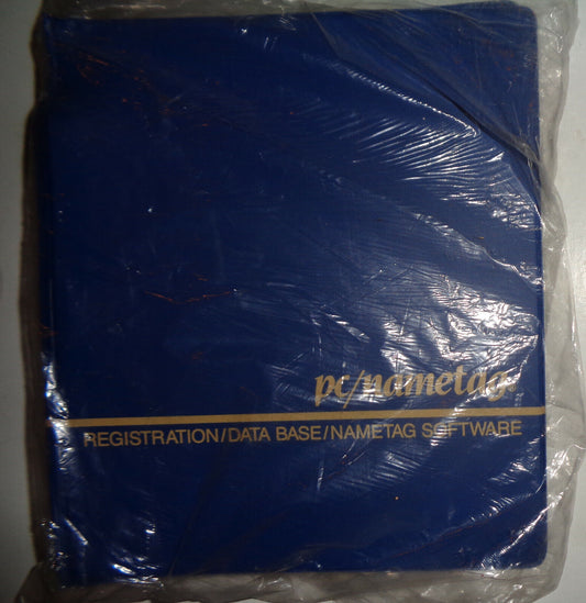 PC/NAMETAG by Topitzes & Associates. For IBM PCs - circa 1989 -- NEW