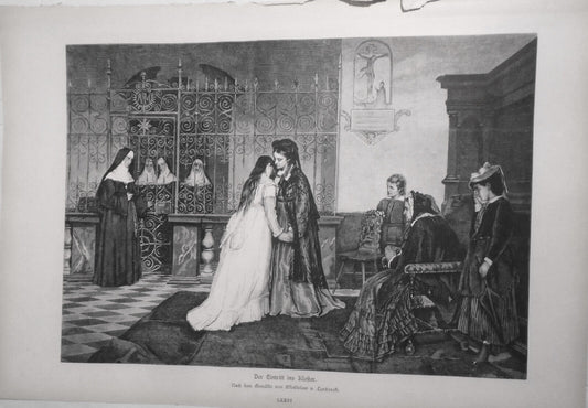 Der eintritt ins kloster, von Vladislaw v. Czachorski  -- 1882
