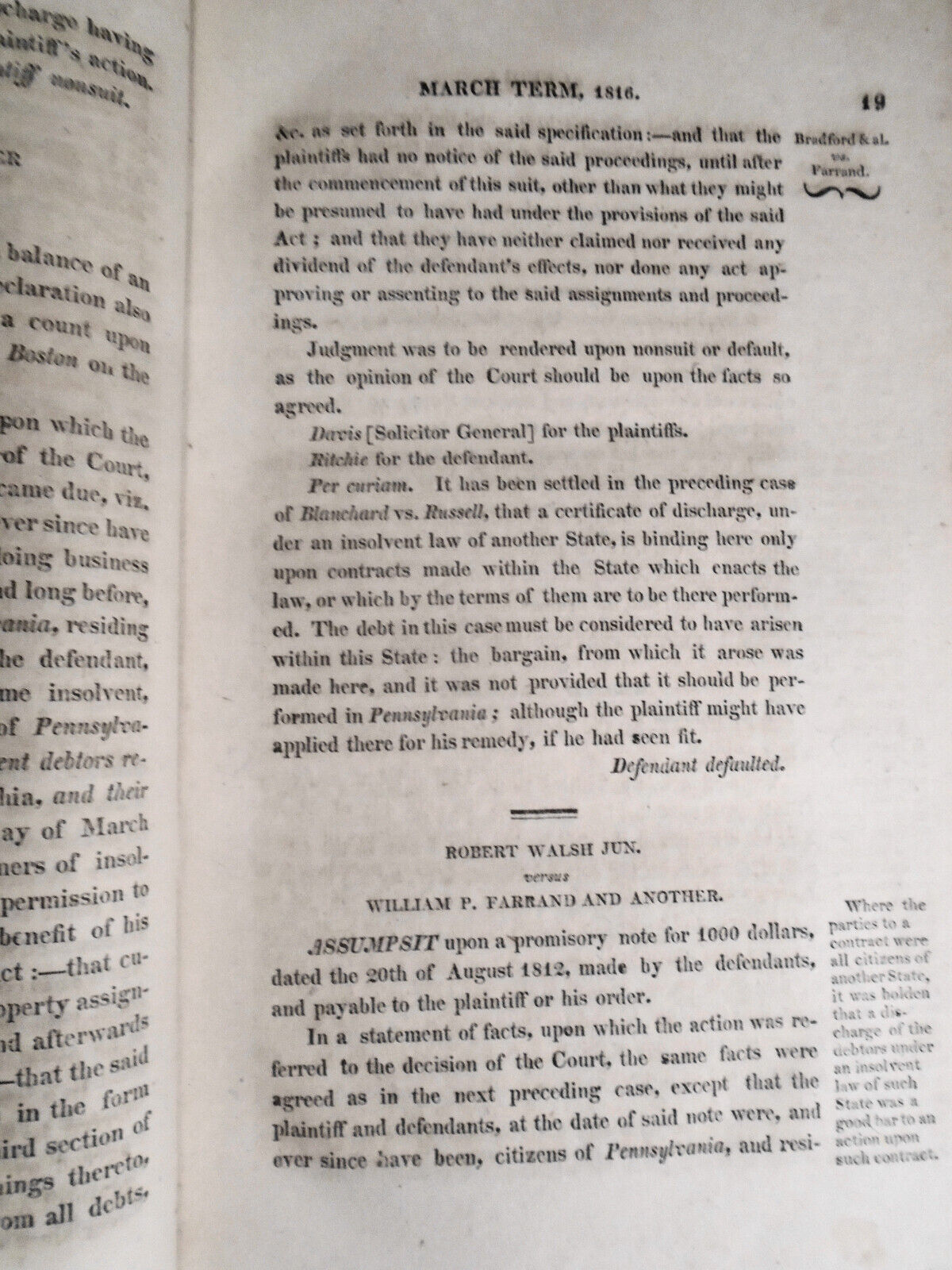 1817 Reports of Cases ...in Supreme Judicial Court of Massachusetts, Vol. XIII