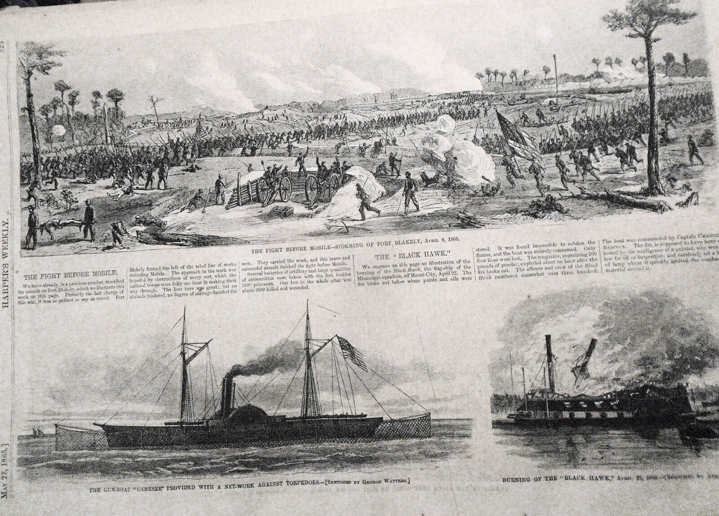 Harper's Weekly May 27, 1865 Original issue: Lincoln's Burial and Procession etc