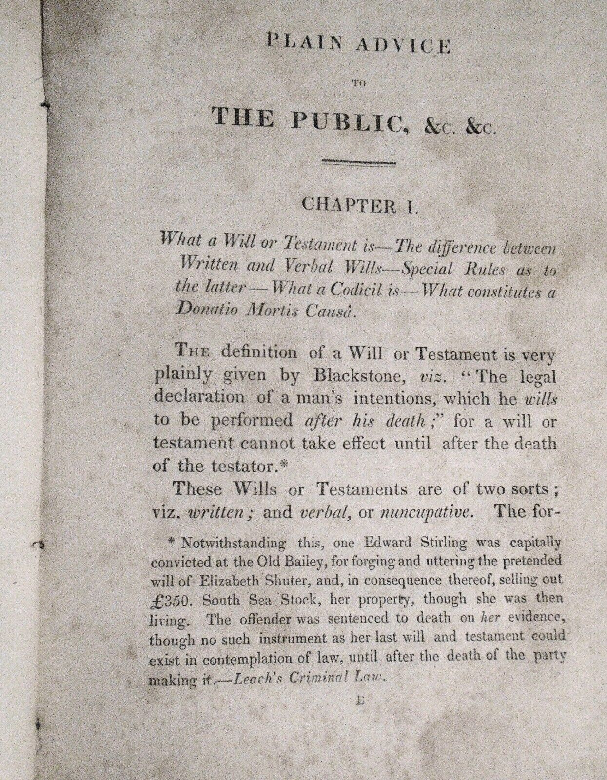 1828 Plain advice to the public, to facilitate making of their own wills - Brady