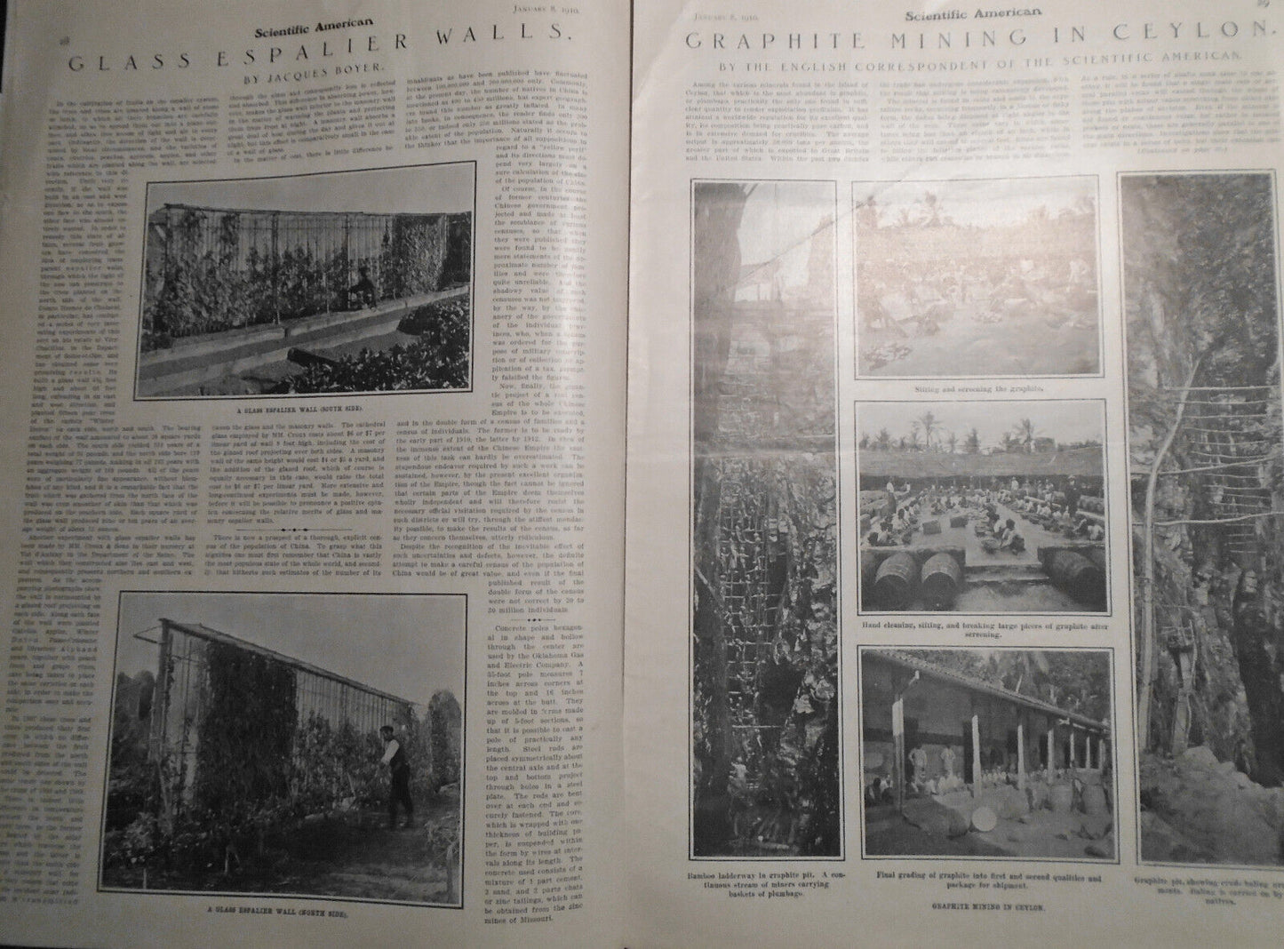 Scientific American January 8, 1910 - Complete Original Issue.