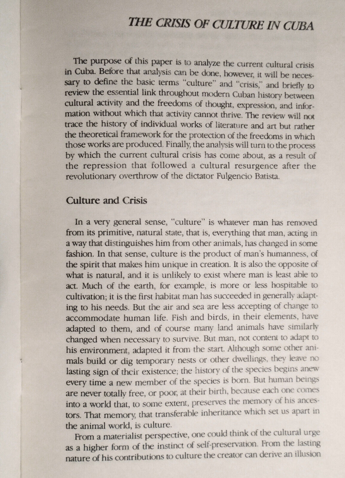 The Crisis of Culture in Cuba, by Carlos Ripoll, 1986, University of Miami.