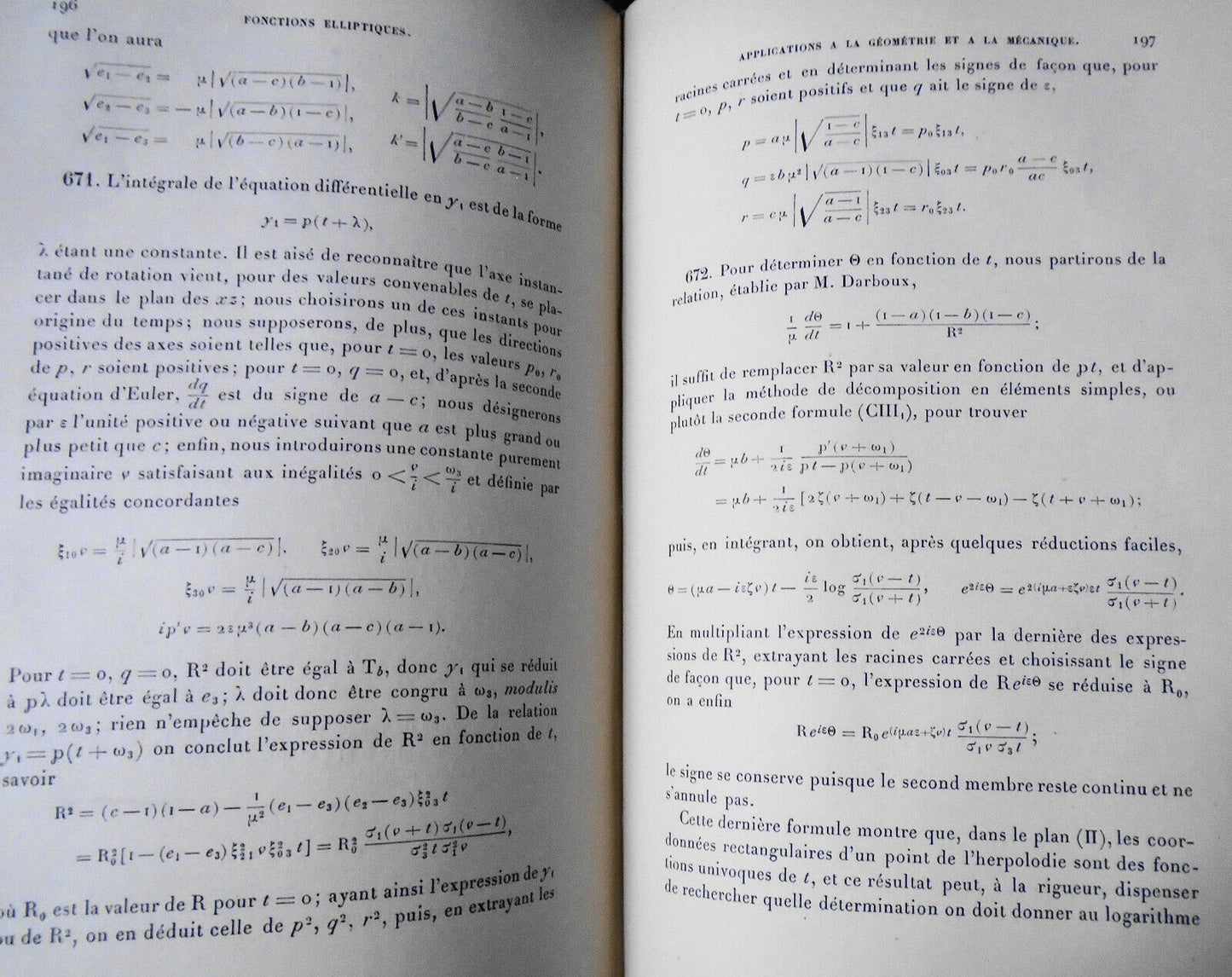Tannery: Elements De La Theorie Des Fonctions Elliptiques Tome 1, 4 - 1893, 1902
