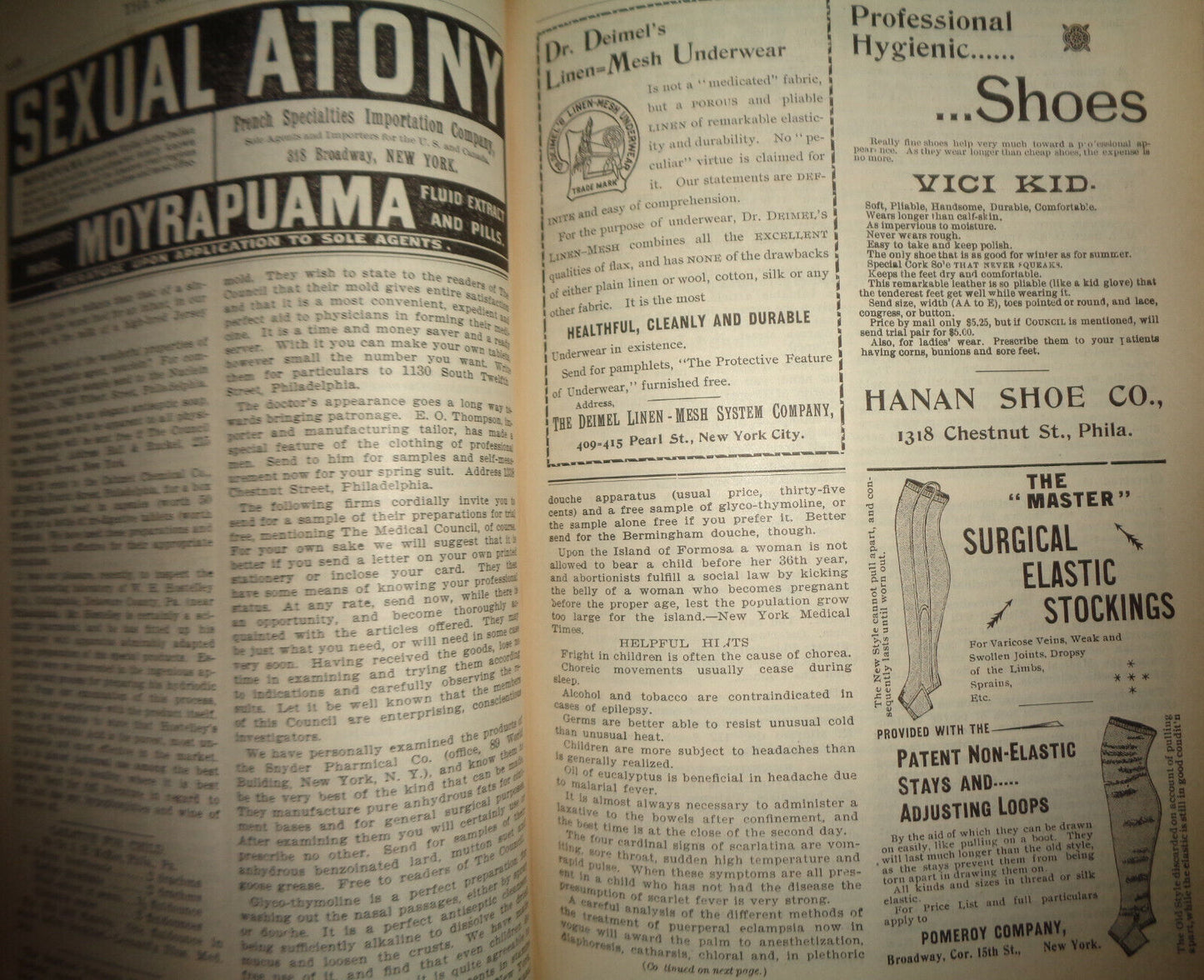 THE MEDICAL COUNCIL, Vol 1, No. 1, 1896. Monthly journal for physician & surgeon