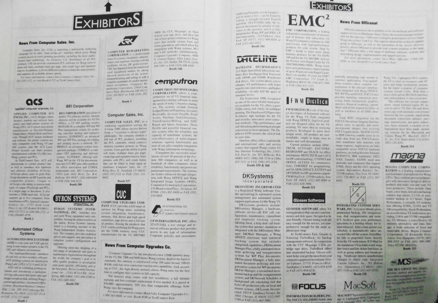 Techconnect Times - WANG Tradeshow and Conference - Program - March 14-16, 1990