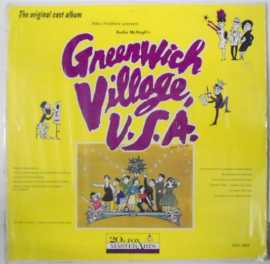 Greenwich Village, U.S.A. - LP-  Original Cast Album - FOX 4005 **SEALED** 1960