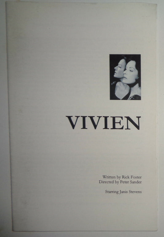 VIVIEN - PROGRAM - American Theatre of Actors Beckmann Stage September, 2005