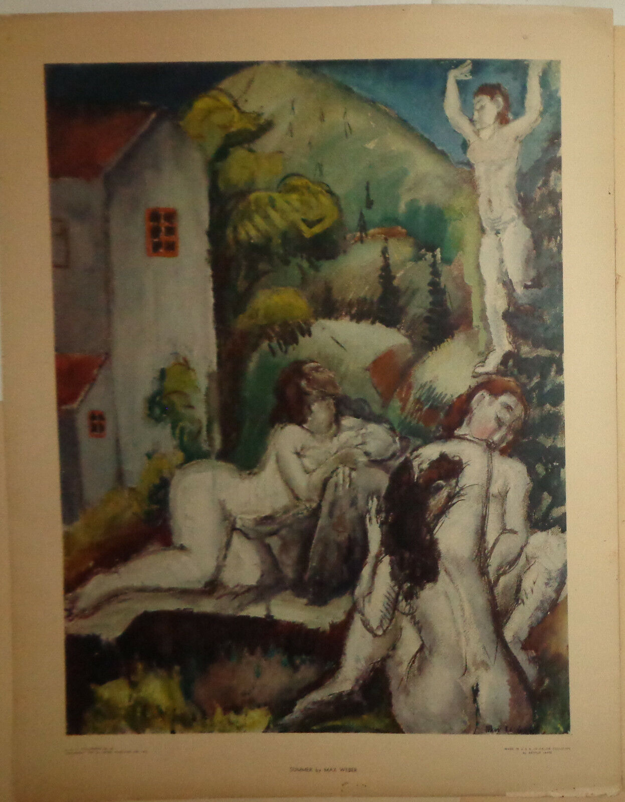 Lot Of 14 original large Living American Art  Poster Prints - 1939