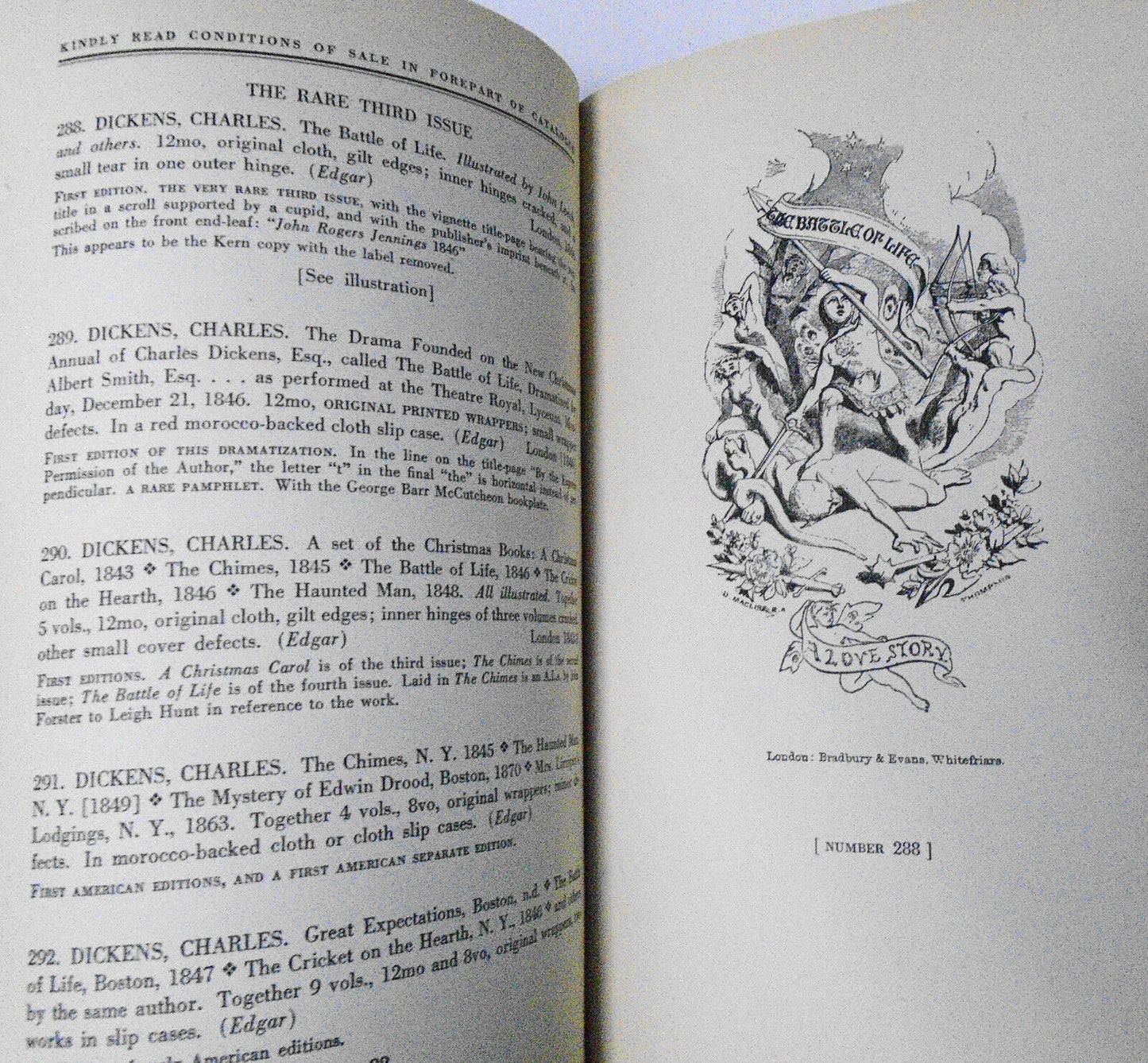First Editions ... Of Charles Dickens...Herman Leroy Edgar  - 1944 Parke-Bernet