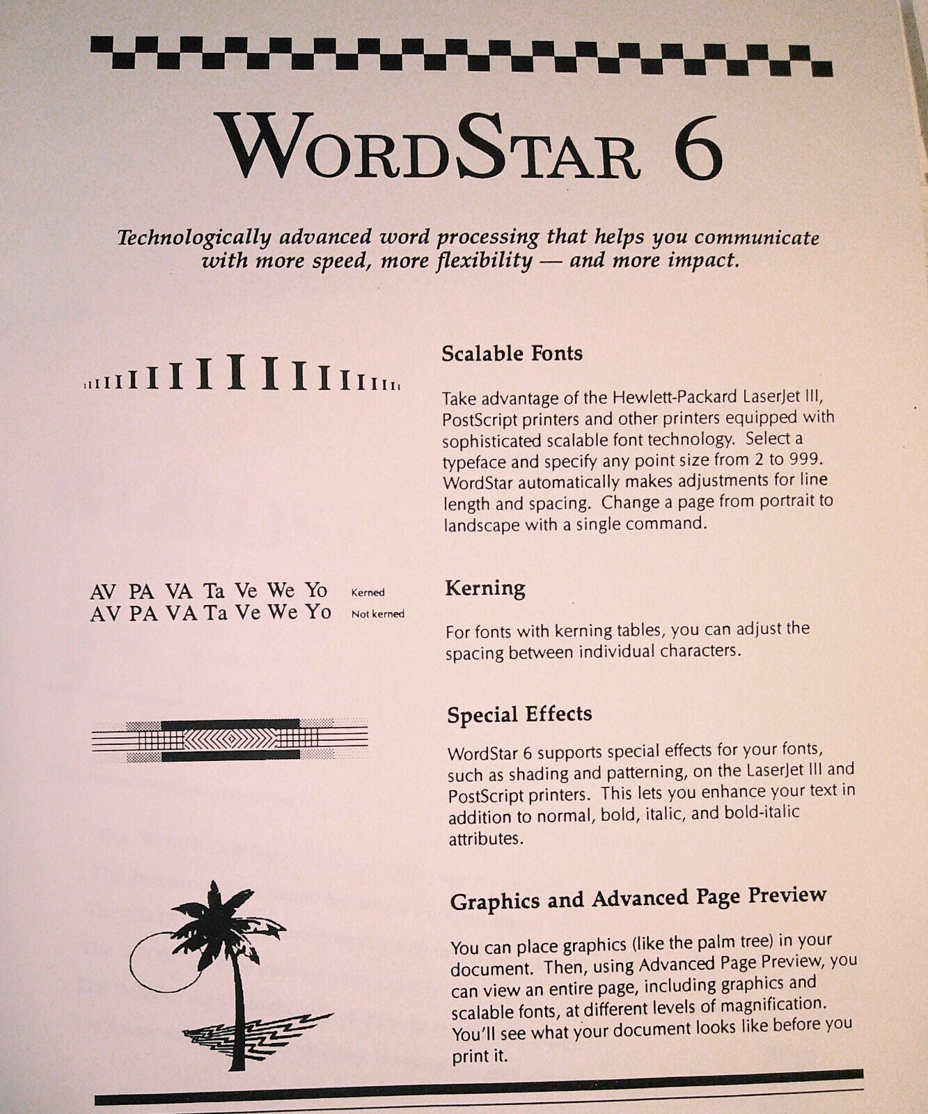 Wordstar Press Kit, 1990 - Brochure and promo literature