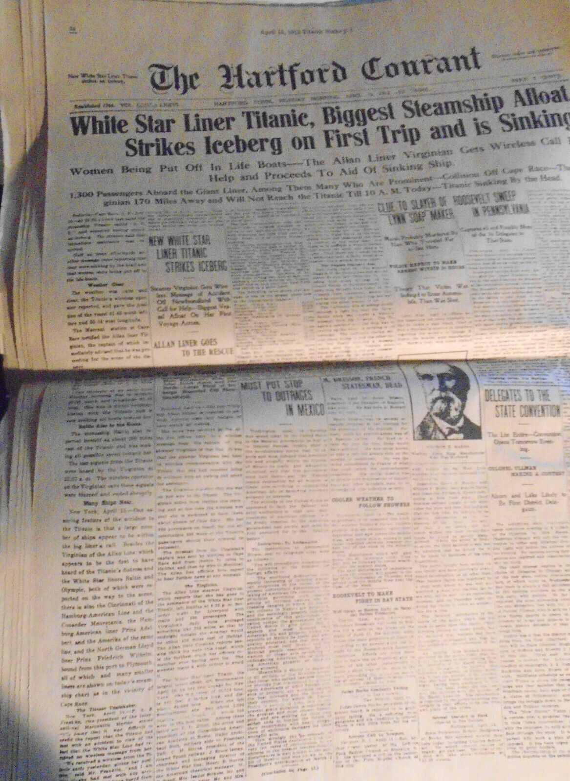 The Connecticut Courant -  historic issues 18th - 20th century reprints