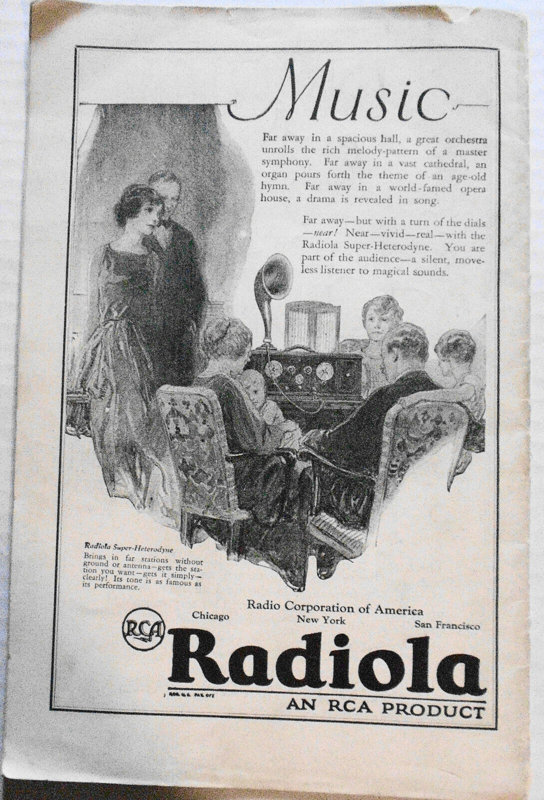 Stadium Concerts - New York Philharmonic, 1925 Program. Nikolai Sokoloff