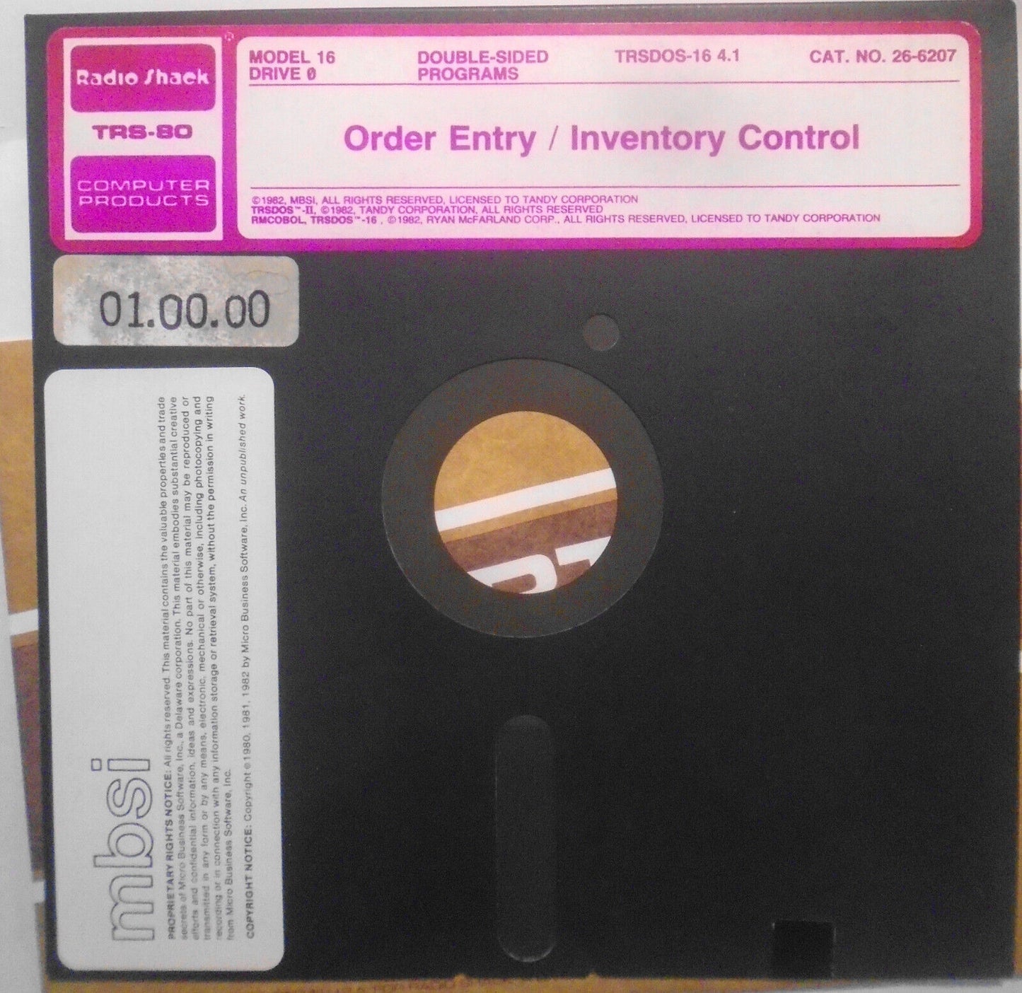 1982 TRS-80 Model 16 Order Entry/Inventory Control Xenix Multi-User & TRSDOS-16