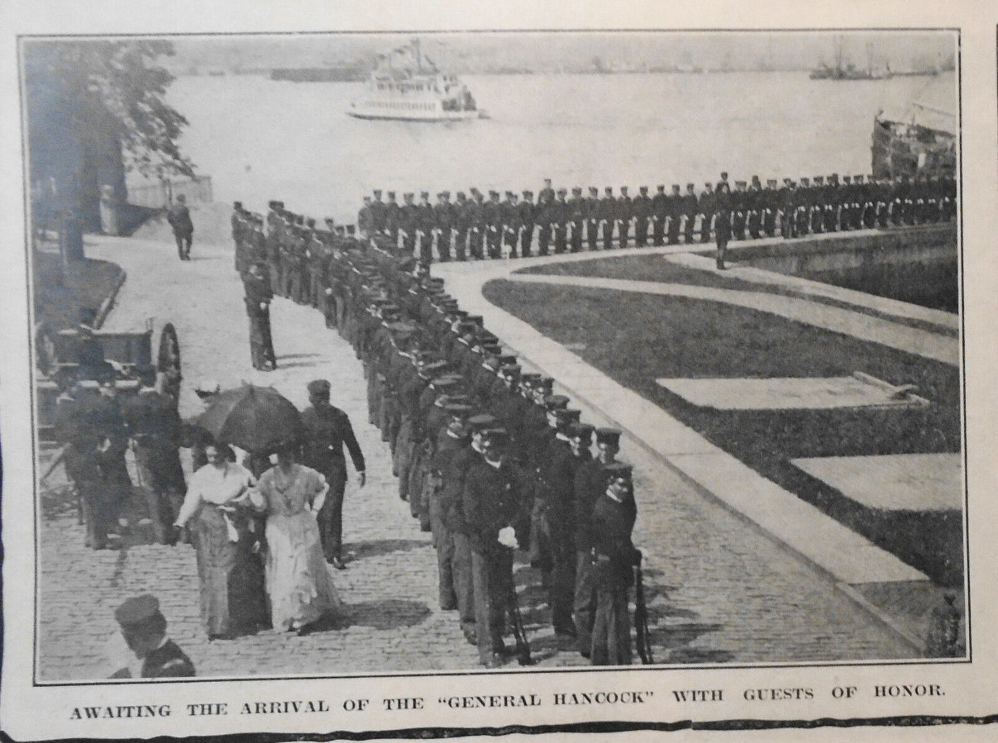 1908 Annual Field Day at Governor's Island, NY - Saturday Evening Mail original