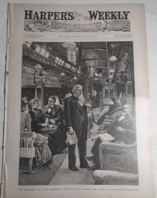 Harper's Weekly April 25, 1891 - Kipling; ShipBuilders; Australian Life, etc