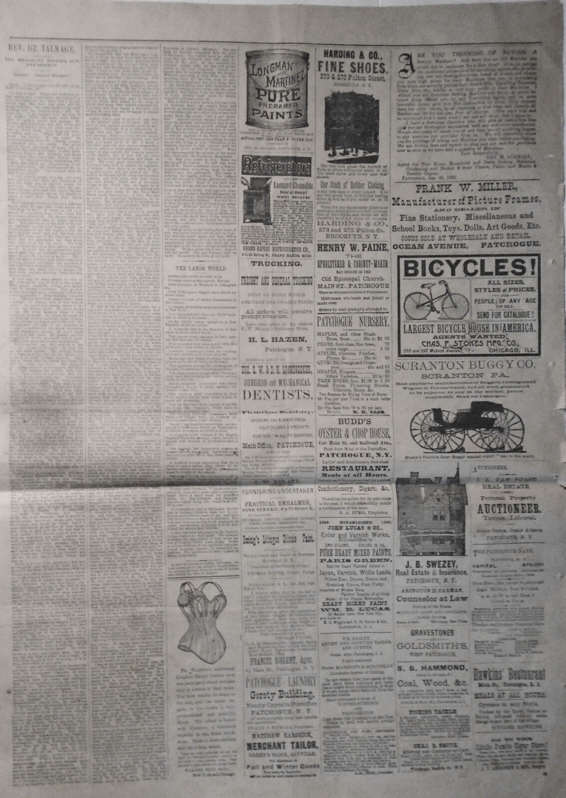 The Suffolk County Argus, 1890 - Lynching, murders, oil rich colored woman, etc.