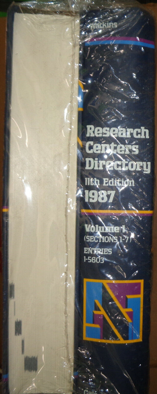 Research Centers Directory, 1987 by Mary M. Watkins, Gale Research - Brand new.
